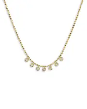 Zoe Lev 14K Yellow Gold Diamond Bezel Shaker Necklace, 15-17