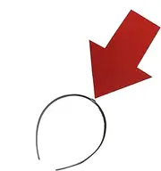 [Generic] Costume Headwear - Funny Exclamation Mark Arrowhead Hairband,Birthday Hair Band Hoop Decoration, Novelty Accessories for Photo Booth Props Party Supplies