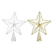 Christmas Tree Topper Star with Led Light Hanging Tree Decor Present