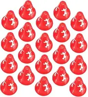 VICASKY 20Pcs Agility Training Cones for Football Brightly Colored Exercise Markers for Skating Soccer and Outdoor Sports Durable Easy to Store for Obstacle Courses