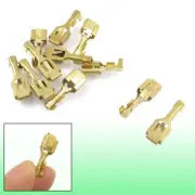 10 x 6.3mm 1/4" Width Wire Female Spade Terminal Connectors