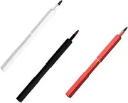 Travel Makeup Brush Set 3pcs Retractable Lip Eye Shadow Brushes Cosmetics Brush Kit Women's Lipstick Brush Bionic Wool