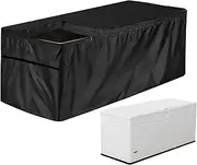 Patio Deck Box - Patio Furniture, 210D Oxford Cloth UV Protector Patio Furniture Covers | Black Outdoor Waterproof Deck Box Protection Dustproof Covers with Zipper for Outdoor Storage Box