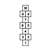 Hopscotch Stencil
