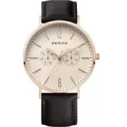 Bering Unisex Watch Wrist Watch Ultra Slim - 14240-664 Leather