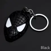 Spiderman Mask Face Keychain Keyring Avengers Marvel Metal - Msg Pref Colour