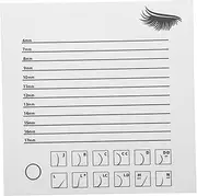 BELLIFFY Acrylic Lash Extension Display Tray Transparent Eyelash Grafting Tool with Integrated Scale for Accurate Measurement for Beauticians and DIY Eyelash Styling