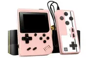 2025 Built-in 500 Handheld Game Console Retro 2 Players Pink