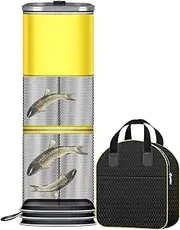 Fishing Trap | Square Crawdad Trap - Thickened Minnow Basket Guard Crawfish Net Bag for River Aquarium Saltwater Freshwater Crab Shrimp Turtle Daily Use Beginners