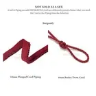 6mm Silky Barley Twist Cord & 16mm Flanged Insertion Piping Upholstery 36 Colors
