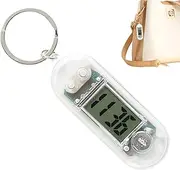 [Generic] Watch Keychains | Portable Watch for Students | Silent Electronic Timepiece for Study Room Classroom Exam, Mini Desktop Clock