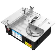 96W 24V Mini Multifunctional Table Saw Electric Desktop Saw with 7 Speed Adjustable 63mm Blade Woodworking Bench Lathe C