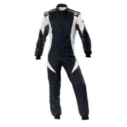 OMP IA0-1854-B01-076-64 First Evo Overall Fia 8856-2018 Black/White Sz. 64