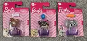Barbie Pets Mini Figures 2" Cat Puppy Bunny Set Mattel Animal Toys New