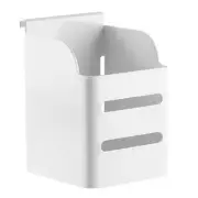 Brateck Pencil/Pen Cup Holder Office Desk Storage 10cm Organiser Container White