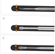 KOCKSHION 7Pcs Ear Wax Cleaner Tool Set Stainless Steel Ear Scoop Wax Removal for Home Clinic Use Double Ended Design for Easy Cleaning