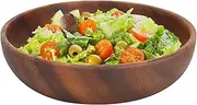 Salad Bowl, Wooden Crafts Plates Food Container Serving Bowl Nut Bowl for Coffee Shop, Fruit, Salad, Snack, Soup, Dessert Dining Table Wedding Birthday Housewarming Parties(17.5 * 4CM)