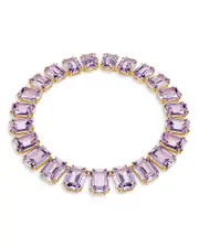 Swarovski Millenia Purple Octagon Crystal Tennis Necklace, 14.125-15.375