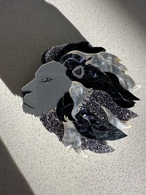 Blue Raven Designs Monochrome Cecil Brooch
