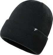 [Comhats] Mens Beanies 50% Wool Cuffer Beanie Winter Hats for Women Knit Hats Double Layer Warm Thermal Lining Strechable