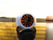 Hand-Painted Casio GShock GA2100 Mod Neon Orange - High Quality CasiOak Mods