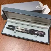 dunhill Silver color Ballpoint & Mechanical Pencil Set of 2 Limited Unused
