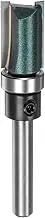 uxcell Pattern Flush Trim Router Bit 1/4" Shank 4/5" Cutting Length 1/2" Cutting Dia with Top Bearings Straight Precise Cutting Woodworking Milling Cutter Tool for Edge Trimming