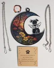 Deerzone 5.5" Acrylic Dog Memorial Gift Suncatcher Sympathy Ornament ~ New
