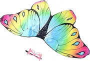 JEWEDECO Girls Winged Cloak Teenx Chic Decorative Wings for Performance Birthday Decor