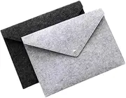 DOITOOL 2 Pcs A4 Felt Document Bag Important Documents Folder Portable Felt Holder File Folder