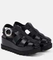 [Stella McCartney] Stella McCartney Elyse platform fisherman sandals AU 6 black