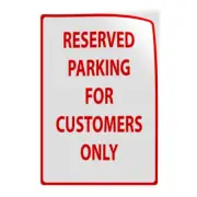 Industrial Decals Vertical Vinyl Stickers Customer Parking Sign C Parking