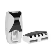 One-touch Automatic Squeeze Toothpaste Dispenser and Holder Set