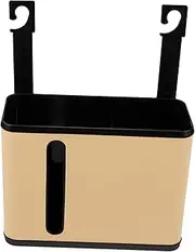 FUNOMOCYA Car Seat Organizer with Tissue Holder and Trash Bin Durable Back Seat Storage for Tissues and Waste Functional Car Accessory for Cleaner Interior