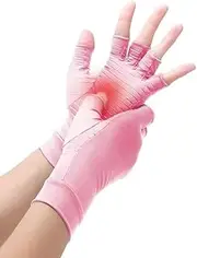 Compression Arthritis Gloves, Best Glove for Women and Men, Fingerless Arthritis Gloves, Pain Relief and Healing for Arthritis, Carpal Tunnel,1 Pair