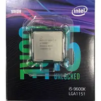 在飛比找蝦皮購物優惠-Intel 9代CPU i5-9600K 無內顯 超頻 6核