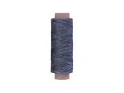 Dark Grey Leather Sewing Flat Wax Thread | 1mm | 164 ft / 50m