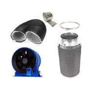 Phresh Hyperfan v2 250MM (10" Inch) + Phresh Carbon Filter 250 x 500MM 550CFM +