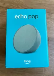 New Sealed Amazon Echo Pop Smart Speaker Alexa Full sound Midnight Teal C2H4R9