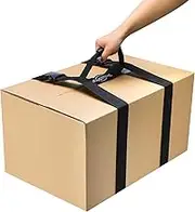Carrying Strap with Handle, Handheld Belt for Safely Moving and Lifting Heavy Boxes, Adjustable Belt, H-Shaped Style Carry Straps, Suitable for Cylinder, Camping Mat(61 inch)