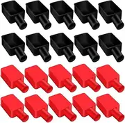 20Pcs BatteryTerminal Cover,BatteryTerminal Protector Cover,Positiveand Negative Poles Battery Covers,Battery Terminal InsulatorCover Cap,Car Insulating Terminal Cover,Car InsulatingBatteryCover