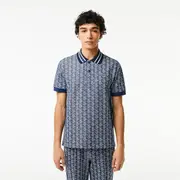 Contrast Collar Monogram Polo