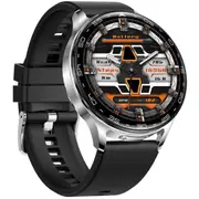 2 in 1 Bluetooth Smart Watch Wireless Earphones 1.39" IPS Touch Screen BT 5.0 - Silver