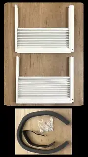 Window Air Conditioner Side Panel w/ Frame Accordion Filler Kit AC NEW