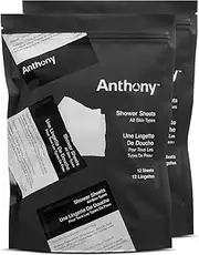 Anthony Body Wipes for Adults Bathing, Post Workout, & A Must Have Camping Personal Care Product – Travel Shower Wipes No Rinse Body Wash – Disposable Wash Cloth Towelettes 24 9”x12.5”