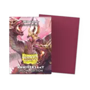 1 pack of 100 Dragon Shield Red Gold Dual Matte Standard Sized Card Sleeves