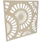 ProtectorAl 300-1200w x 300-1200h Paperbark Sunburst Unframed Solid Aluminium Decorative Panel