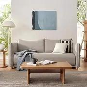 Koala Byron 3-Seater Queen Sofa Bed, Luxurious Convertible Sleeper with Kloudcell Comfort Pull-Out Mattress, Hidden Storage, Deep Seat Cushion, Morning Grey for Home Living Room Furniture