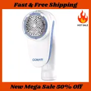 Fabric Shaver & Lint Remover, Battery Operated, Portable - White
