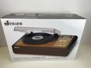 JENSEN 3-Speed Stereo Turntable with Cassette Player/Recorder and AM/FM Stereo**